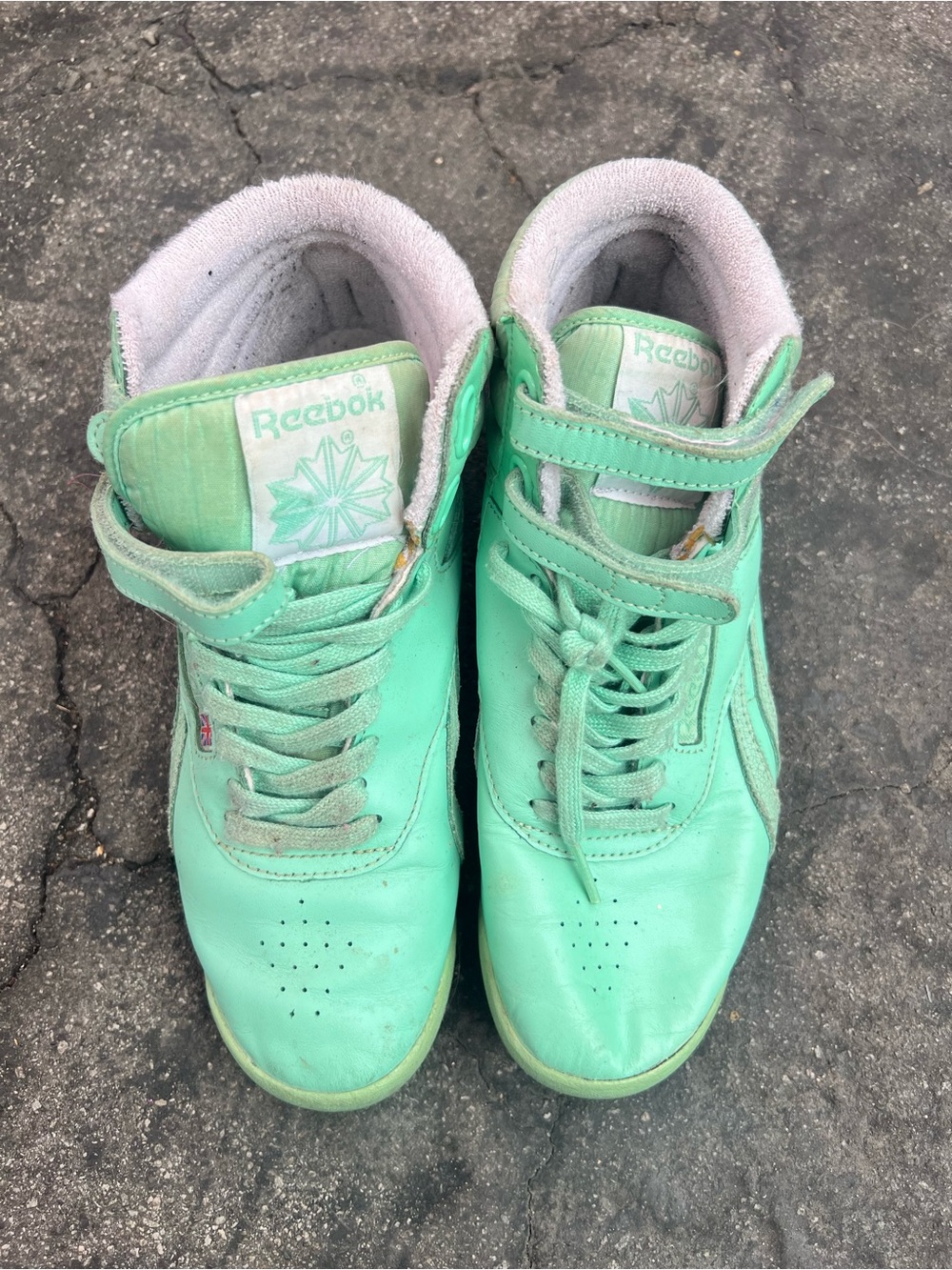 Reebok Mint Green High-Top Sneakers